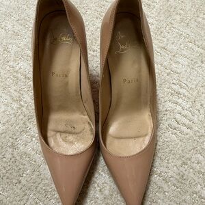 Christian Louboutin Nude Patent Heels